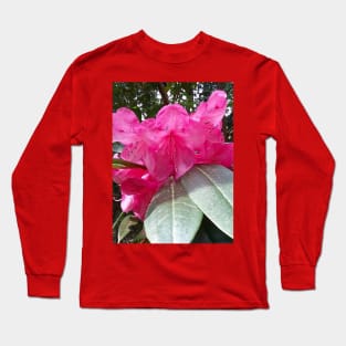 Pink Flowers Nature Photography Pacific Northwest Long Sleeve T-Shirt